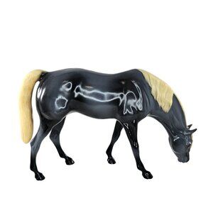 Hartland Horse Grazing Mare Figurine Blue Grey Collectible Vintage Plastic Decor